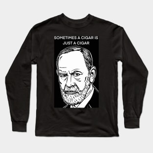 SIGMUND FREUD quote .5 - ink portrait Long Sleeve T-Shirt